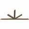 Ekena Millwork Saratoga Smooth Timber Gable Bracket, Douglas Fir, 108"W x 49"H x 3 1/2"D x 5 1/2"F, 11/12 Pitch GBW108X49X0406SAR00SDF - alternate 5